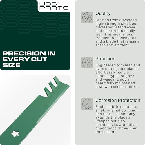 image for UDC Parts Mower Gator Mulching Blades for Husqvarna 46 Inch YTH22V46 Z