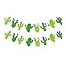 Yaaaaasss! Fiesta Banner Cacti Garlands Green Glitter Mexican Theme Party Decor Llama Party Supplies