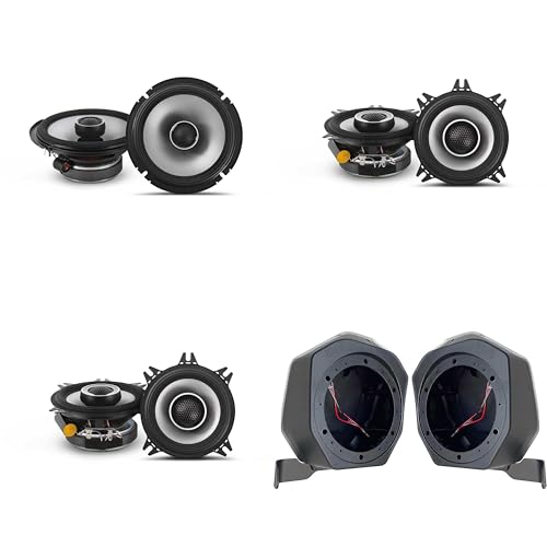 Alpine Bronco (2) S2-S40 - Next-Generation S-Series 4' & S2-S65 6.5' Coaxial Bundle & BR-B65U 6.5' Rear Speaker-Pod Add Ons