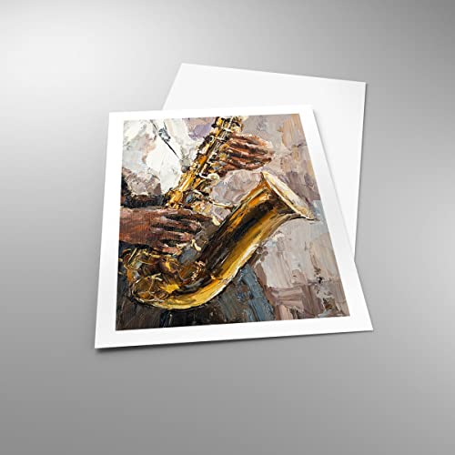Wall Art Design Moderne Saxophone Affiche Décoration 50x70cm - 3