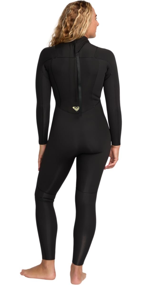 Roxy 2026 Prologue+ Neoprenanzug für Damen, 5/4 mm Reißverschluss hinten, Schwarz