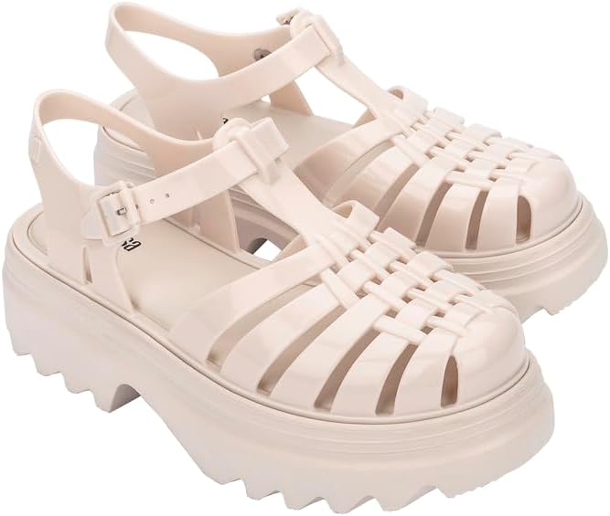 Melissa Possession Platform II Jelly Sandals for Women – Classic Fisherman-Style Chunky Platform with Adjustable Ankle Strap, Lightweight EVA Sole, and Non-Slip Traction