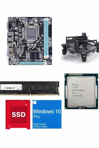 H81 Motherboard Complete Assembly Kit with Core i7 4th Gen Proces...