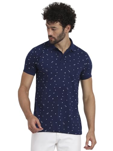 Image of Men Cotton Half Sleeves Regular FIT Polo T-Shirt