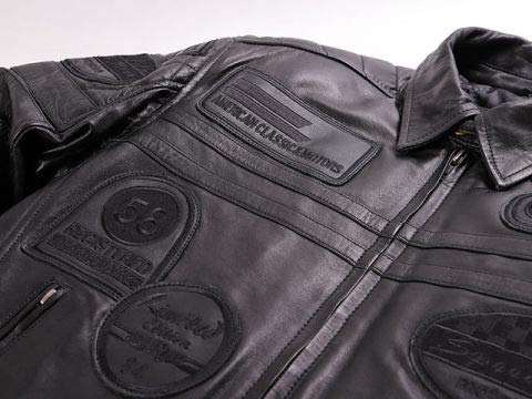 DEGNER デグナー 14WJ-3C 羊革レザージャケット ブラック XL デグナー ヴィンテージレザージャケット 14WJ-3C (バイク用ウェア