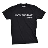 Mens Use The Force Harry Funny Retro Movie Tees Hilarious Vintage T Shirt Crazy Dog Men's Novelty T-Shirts with Movie Sayings for Retro Fans Soft Comfortable Funny T Shirts for Black L