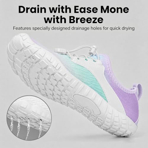 Image of Barefoot Water Shoes for Men Women 2026 Quick Dry Athletic Shoes Non-Slip Wide Toe Aqua Footwear Beach Swim Hiking Kayaking Yoga Outdoor Sport