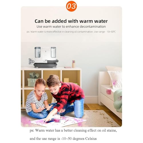 DOJOEUU Spot Sofa Cleaner Machine, Portable Carpet Cleaner Machine, 9KPA Powerful Suction, Small Upholstery Spot Cleaner Machine with 2 Brush Head & Water Tank, Lightweight Handheld Carpet Cleaner - Image 4