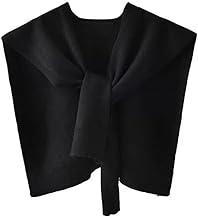 Châle tricoté fin pour femme décontracté faux col écharpe parfait pour le printemps et l'automne