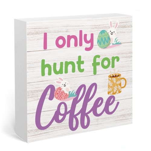Easter Coffee Bar Station Sign Decor Easter Decorations Desk Accessories
