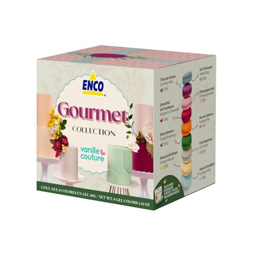La mejor comparación de Colorantes de esta semana. 42 KIT GOURMET 9 COLORES GEL 40 GRS ENCO PT-920009