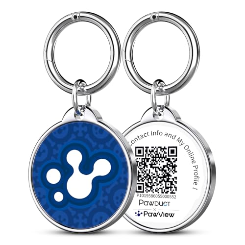 PAWDUCT QR Code Dog ID Tag for Dogs & Cats, Smart Pet ID Tag, 1 Pack