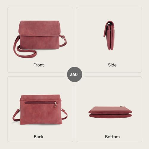 Image of Crossbody Purse, PU Leather Women's Crossbody Handbags Small Crossbody Bags for Women and Girls, Crossbody Handbag