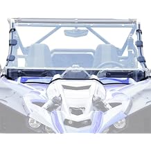 A & UTV PRO Front Full Vented Windshield for 2019-2025 Yamaha YXZ1000R,Dustproof Clear Poly Window Adjustable Vents full Windscreen for Yamaha YXZ 1000R/SE/SS/SS SE/SS XTR 2019-2025 Accessories