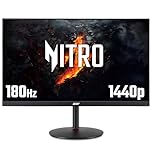 acer Nitro XV271UM3 27 inch Quad HD (2560 x 1440) Gaming Monitor - 180Hz, 1ms, IPS Panel, FreeSync Premium, 95% DCI-P3, HDR Ready, Speakers, DisplayPort, HDMI