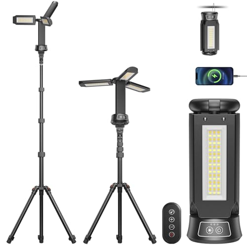 Projecteur de chantier LED rechargeable pour travailler sans panne de courant