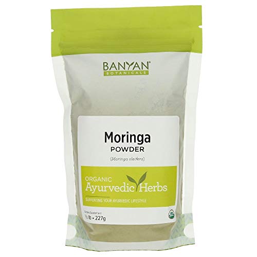 Banyan Botanicals Moringa Leaf Powder - USDA Certified Organic - Moringa Oleifera - Sun Dried - Raw Herbal Superfood - Natural Energy Boost for Optimal Wellness *
