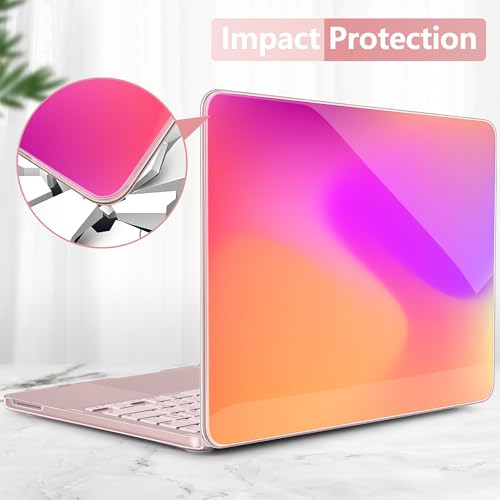Funda MacBook Neo 13 2026 A3404 abstracta y protector teclado con adaptador USB 6