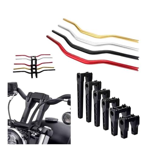 Elevador manillar motocicleta 32mm para torretas Chopper y Bobber 2