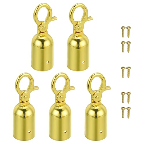 Embout de cordage pour barrière PATIKIL doré pour réparer les cordons de guidage usés
