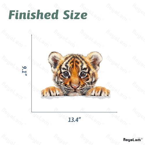 Vinilo Decorativo Tigre Peekaboo para Pared miniatura 5