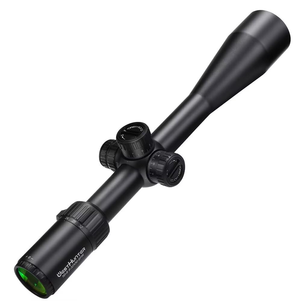 WestHunter Optics TD-S 8-32x50 SFIR Precisión Miras Telescópicas, Exclusivo para Competiciones Deportivas de Larga Distancia | Picatinny Shooting Kit B