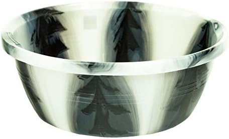 Black Tie Dye Design 35cm Circular Round Plastic Washing Up Bowl Basin Kitchen