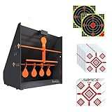 Aimax Outdoor 12' Bullet Trap Target Box Rated for .22 .177 Caliber Rimfire and 50pcs 12'x12' Sight in Paper Shooting Targets
