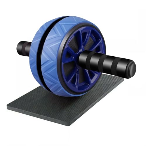 FK Sports Ab Roller With Large Knee Mat - Ab Roller Exercise Wheel for Abdominal & Core Strength - Ab Wheel for Home & Gym Fitness - Abs Roller Wheel for 360° Workout - Gym Equipment