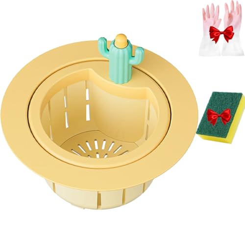 Colador Cactus para Fregadero de Cocina con Drenaje Automático