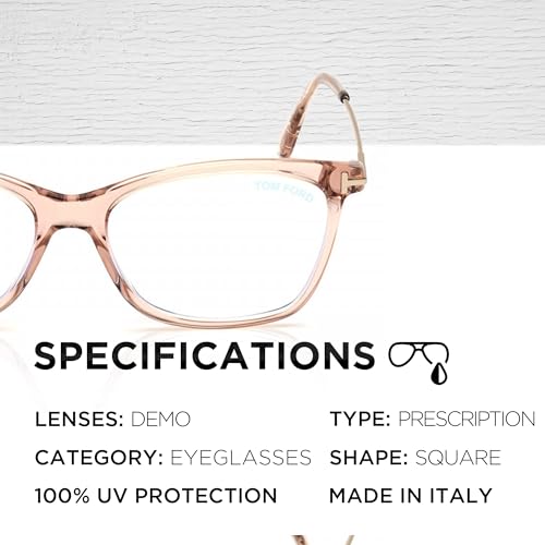 Image of Tom Ford FT5712-B Square Shape Eyeglass Frame With Luxury Eyewear Kit