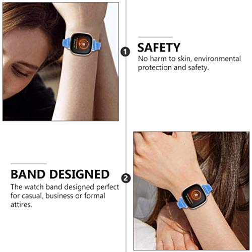 UKCOCO Pulseira de RelÃ³gio de Couro Bling Glitter AjustÃ¡vel SubstituiÃ§Ãµes Pulseira de RelÃ³gio d