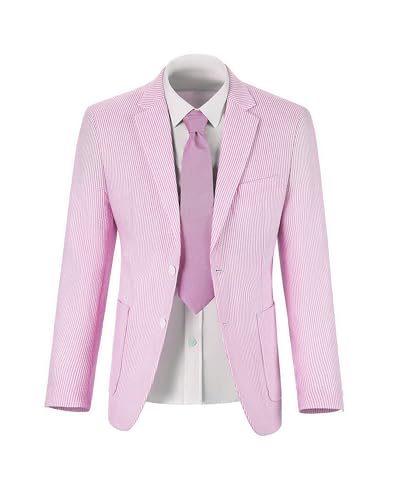 Seersucker Men’s Suits Blazer Separate Slim Fit Suit Jackets for Men Summer Wedding Prom Tuxedo Sports Coat4