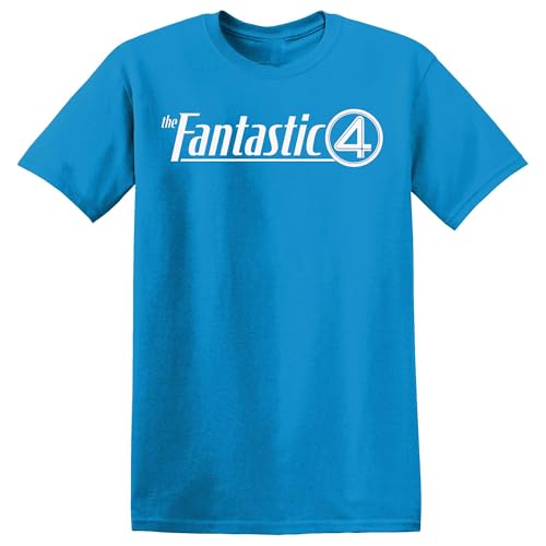 Marvel Fantastic Four Logo Symbol First Steps Text T-Shirt
