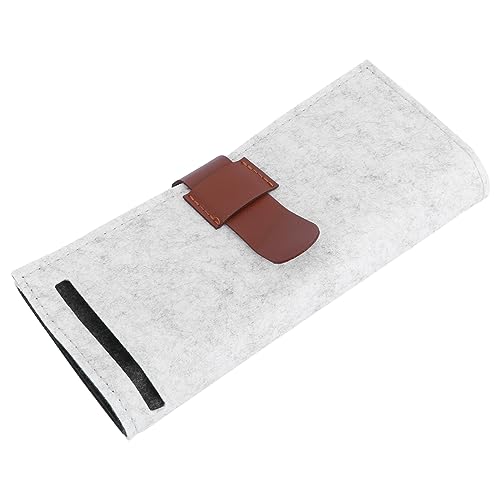 Ipetboom Jewelry Storage Bag Ring Earrings and Necklaces Holder Felt Jewelry Wrapping Roll Easy to Carry for Home or Travel