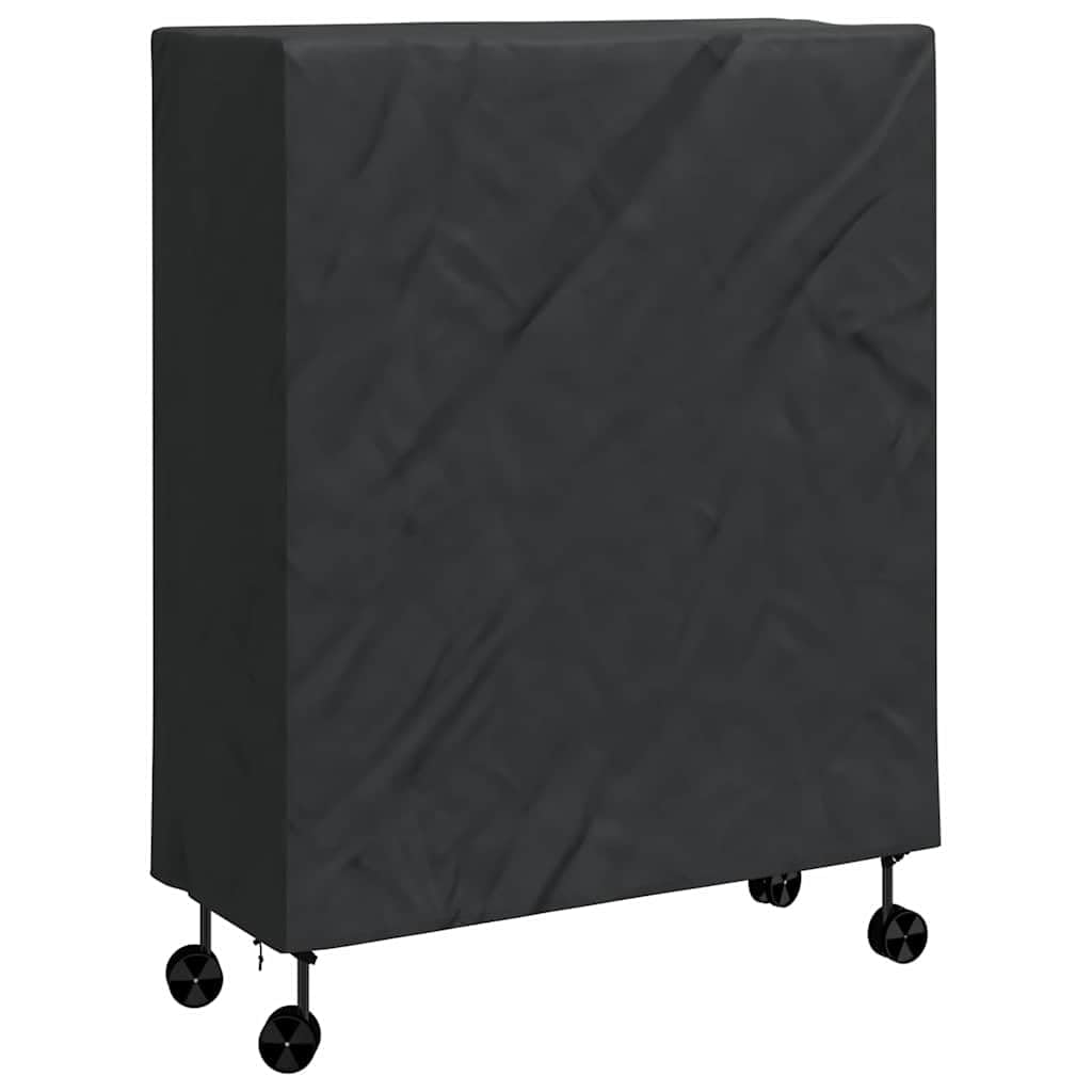 vidaXL Housse de Table de Pingpong Uni Noir 165 x 70 x 185 cm Tissu, Housses Modernes, irrégulières en Tissu étanche pour Tables, Jeux, Meubles de Jardin et terrasses