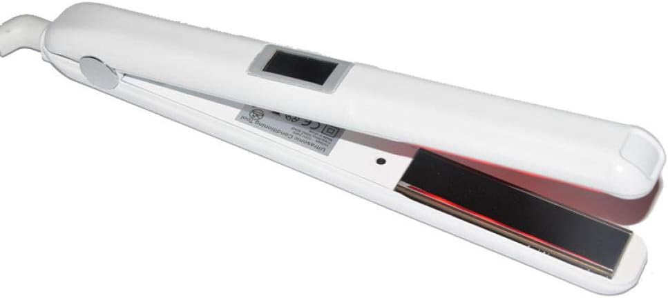 LCD Display Ultrasonic Infrared Hair Care Iron Recovers Damaged Hair Tools Cold Hair Care Treatment Straightening Iron-White
