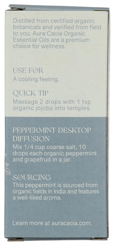 Aceite Esencial Orgánico de Menta 0.25 Fl Oz miniatura 3