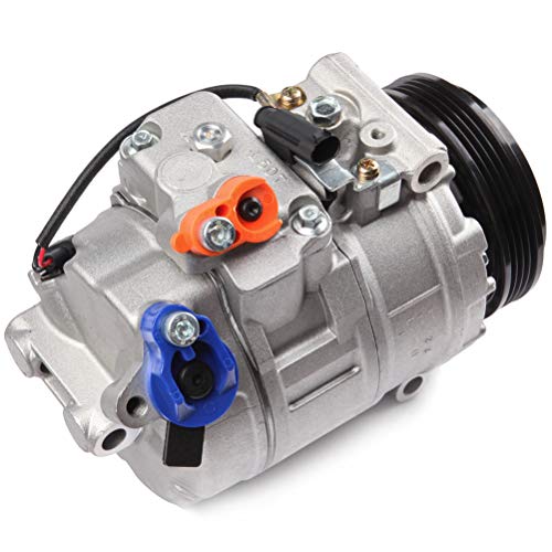 Image of SCITOO A /C Compressor for BMW for 550i 4.8L 2006 2007 2008 2009 2010 | Fast Cooling, Ultra Low Noise (≤72 dB) Air Conditioner Compressor for Summer, with Clutch, 10348650 10363051 1211250 1211258