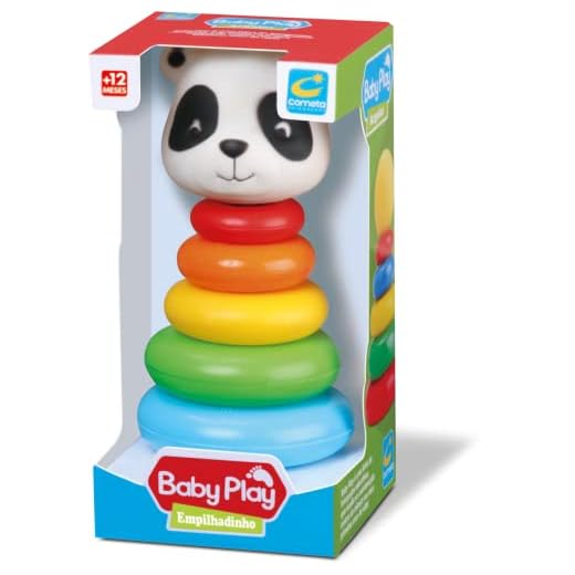 Cometa Brinquedos, Brinquedo Educativo,Baby Play, Empilhadinho Ursinho Educativo, Multicor