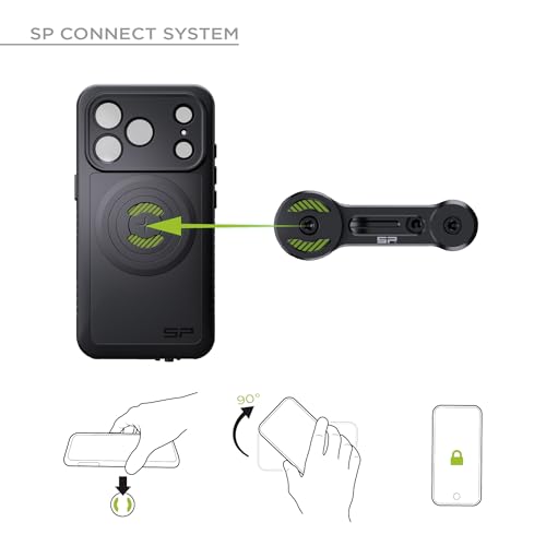 Support compatible avec iPhone 16 Pro Max SP CONNECT Moto Bundle anti vibration guidon - 3