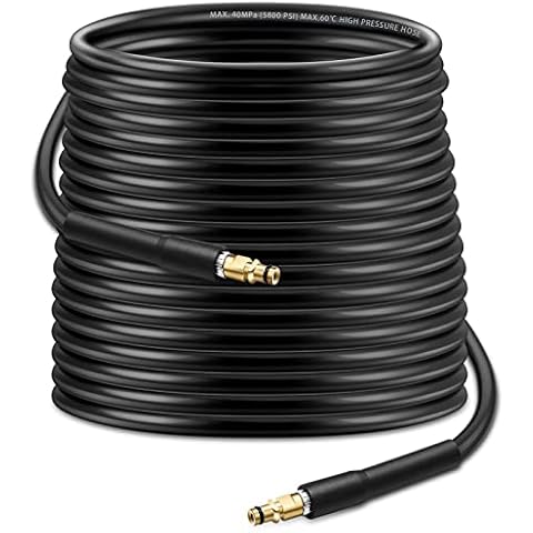 20 m High Pressure Cleaning Hose, Pipe Cleaning Hose, High Pressure Washer Hose, Extension Hose Adapter Compatible for K-ärcher K2 K3 K4 K5 K6 K7 Pressure Washer Cover