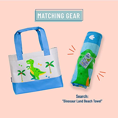 Wildkin Beach Towel Bundle With Beach Tote Bag (Dinosaur Land) #TOP6