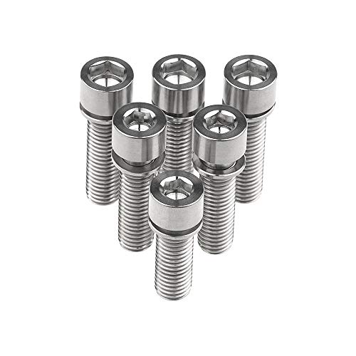 Amazon  Ruifuチタン合金 M7 x 25 mm 円柱 六角穴付 ボルト ネジ 
