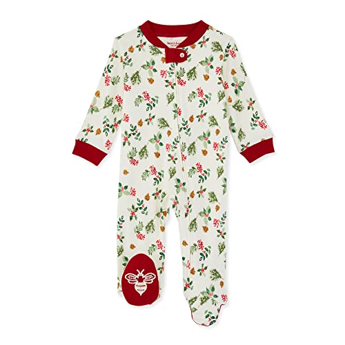 Image of Burt's Bees Baby Boys Sleep and Play PJs, 100% Organic Cotton One-Piece Zip Front Romper Jumpsuit Pajamas