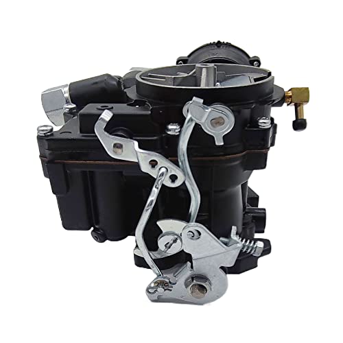 3310-807764A1 Marine Carburetor Replacement For Stock 2 Barrel V6 4.3L Mercarb Mercruiser Boats With Electric Choke(Black) #TOP6
