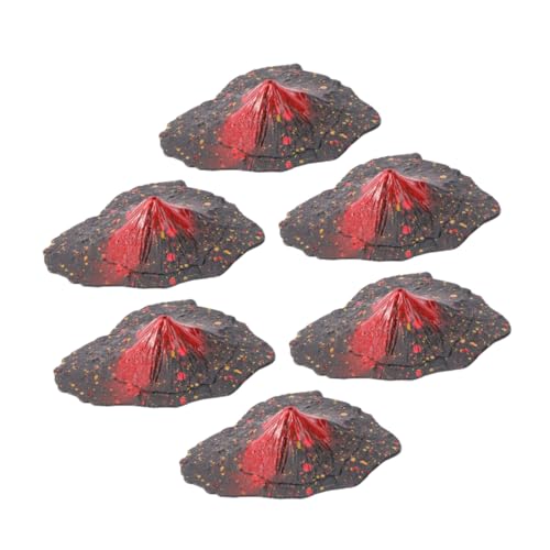 Alipis 6pcs Volcano Model Artificial Volcano Model Volcanic Craft Volcanic Ornament Decor