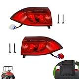 DRIVE UP Golf Cart LED Tail Lights for Club Car Precedent 2004-Up and Tempo 2018-Up Models Replacements, 12V with 3 Pin Wires Rear Light Kit Driver and Passenger Side