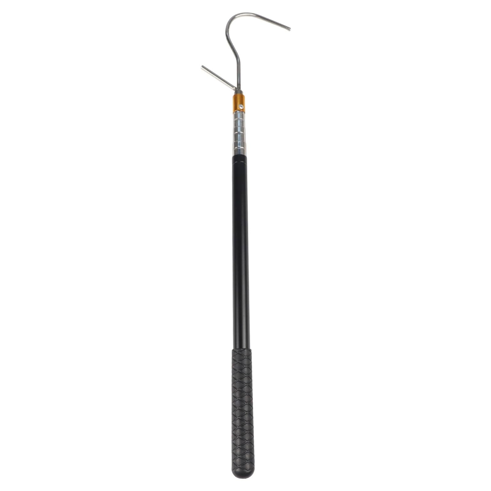 Asta apritetto retrattile 53,5-160 cm, regolabile in acciaio inox, strumento di apertura con gancio per camper, roulotte, lucernari di casa