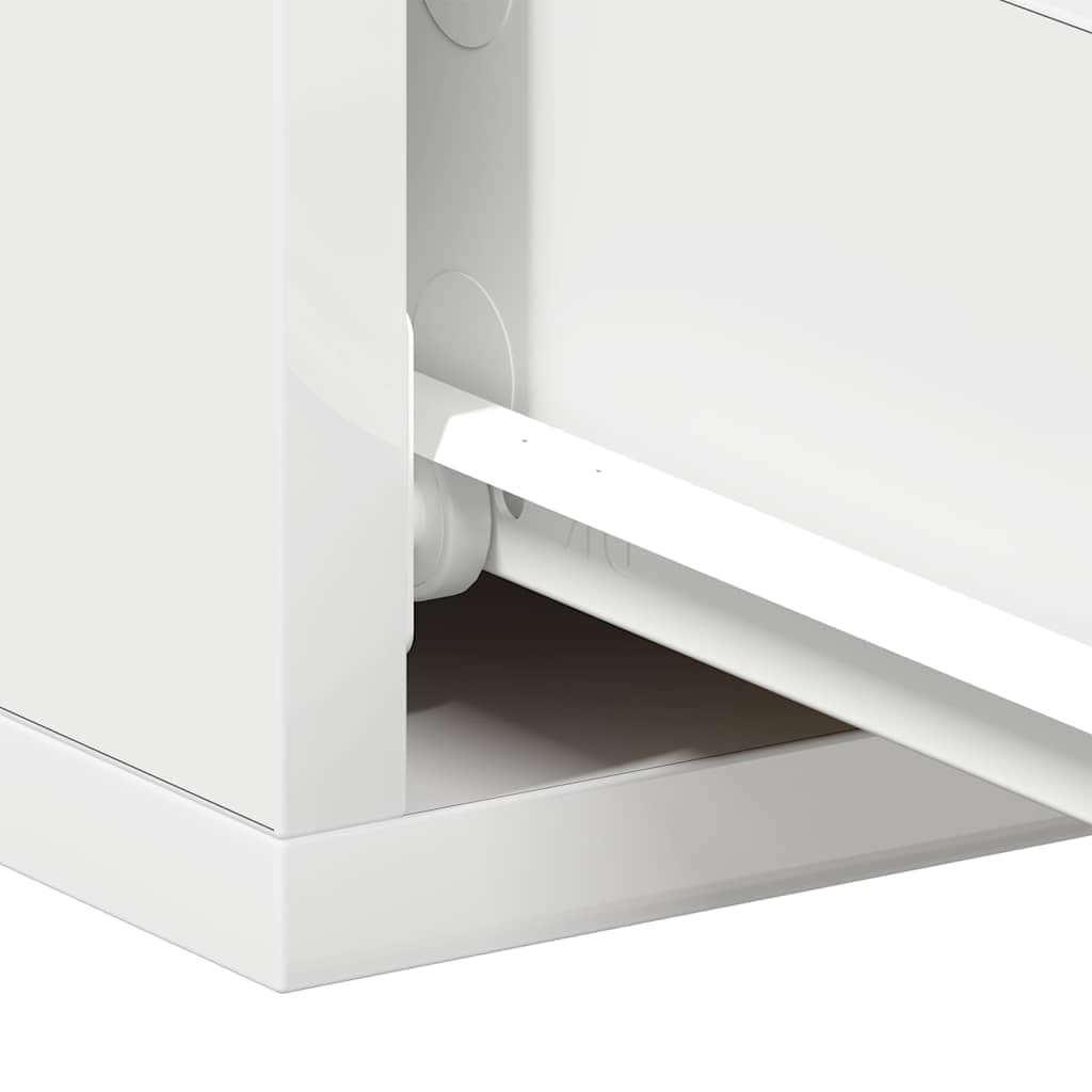 vidaXL Comodino Pensile Bianco 40x30x15 cm in Legno Multistrato